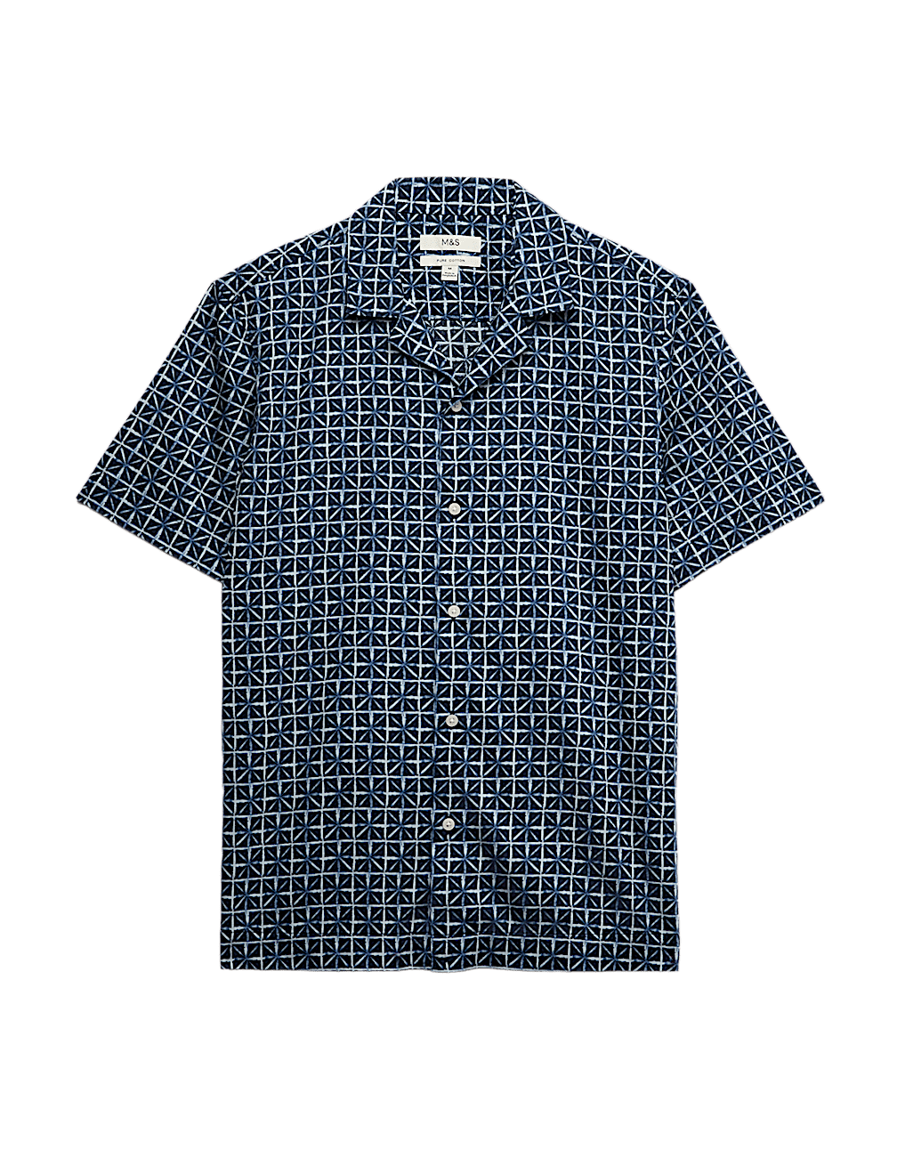 Pure Cotton Geometric Shirt