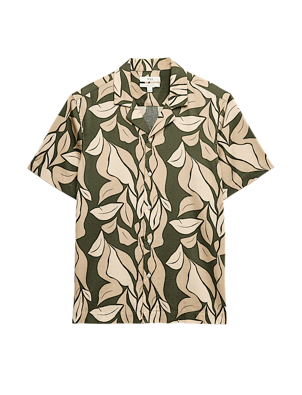 Pure Cotton Floral Short Sleeve Shirt