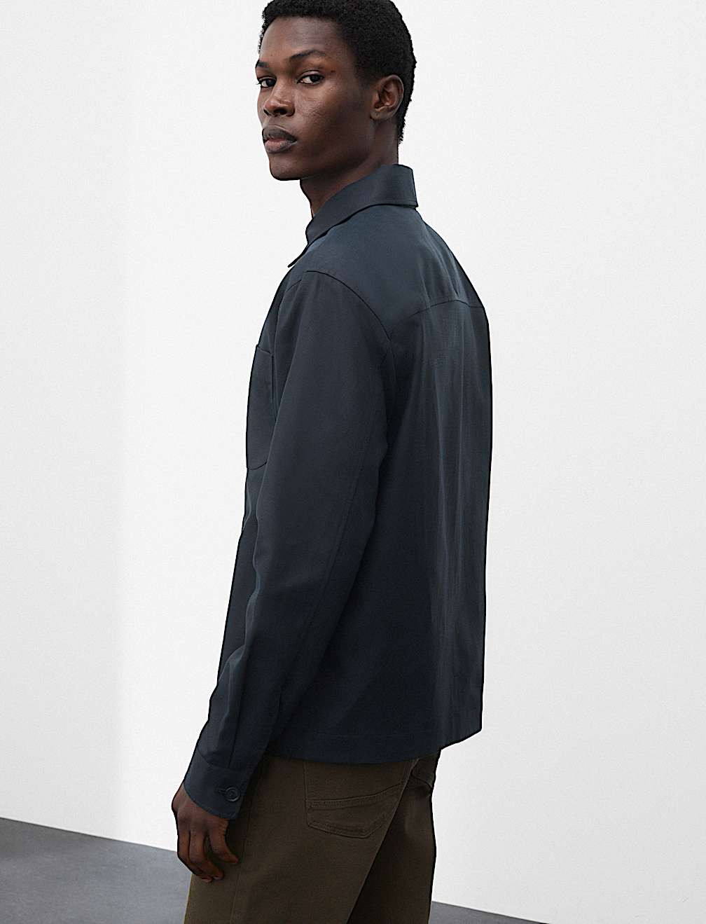 Linen Blend Overshirt