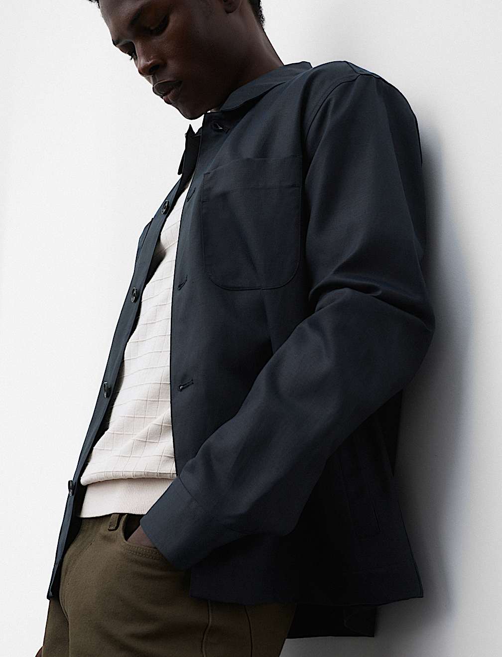 Linen Blend Overshirt