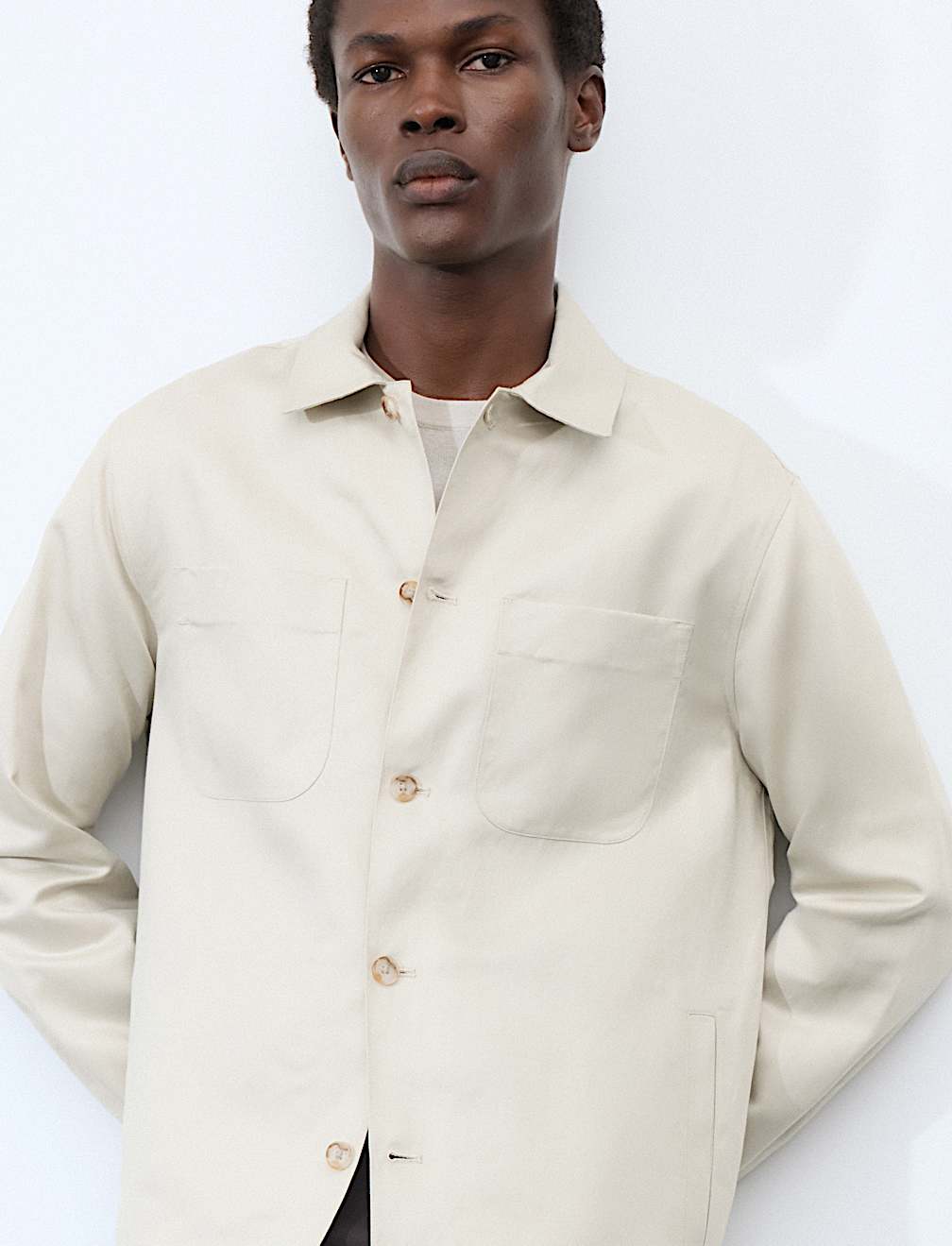 Linen Blend Overshirt