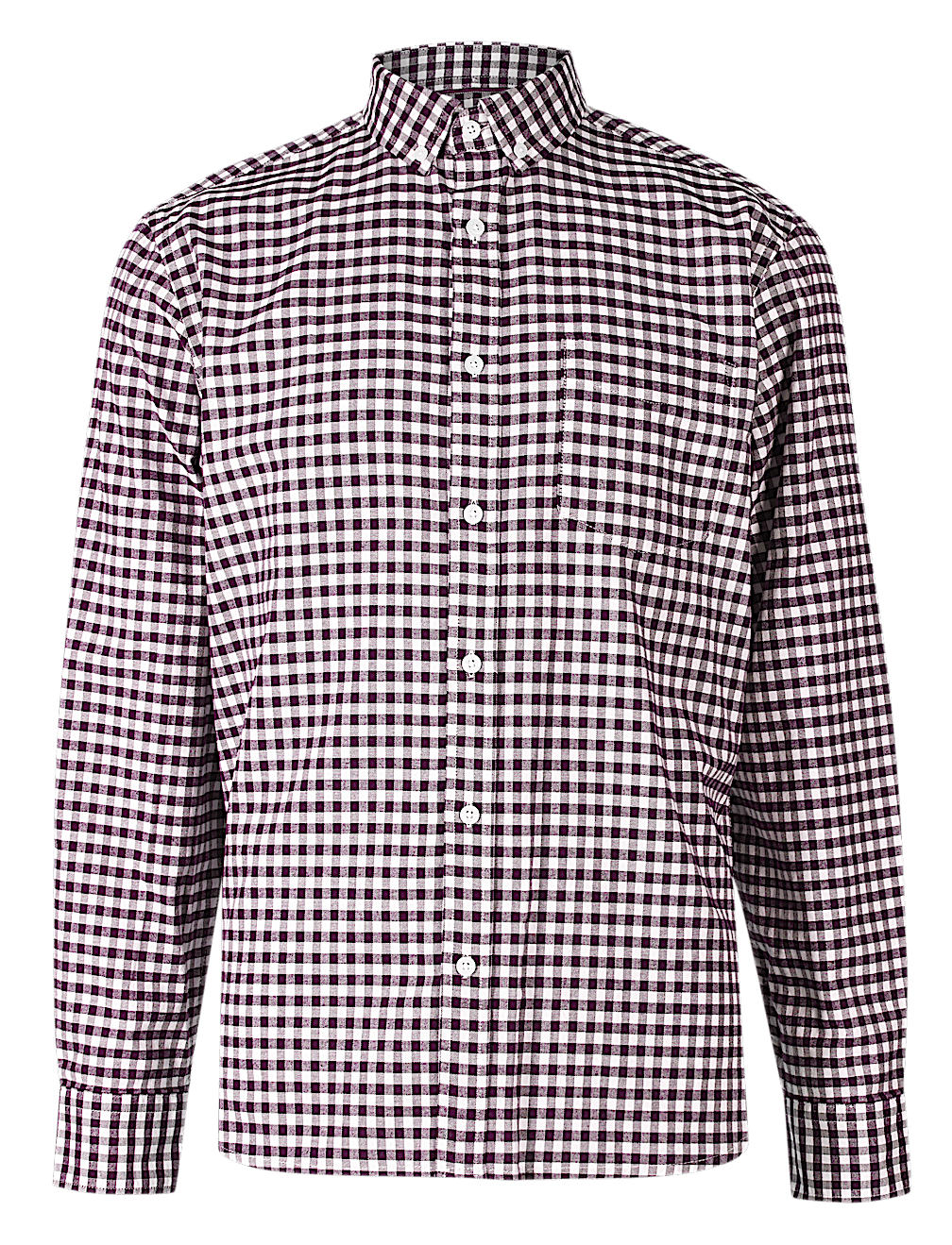 Pure Cotton Checked Oxford Shirt
