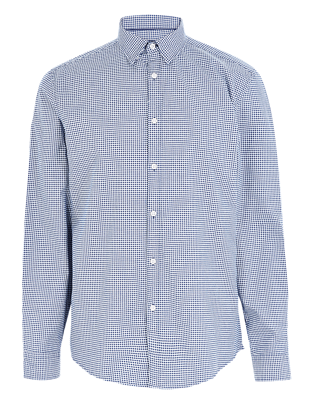 Cotton Rich Gingham Check Oxford Shirt