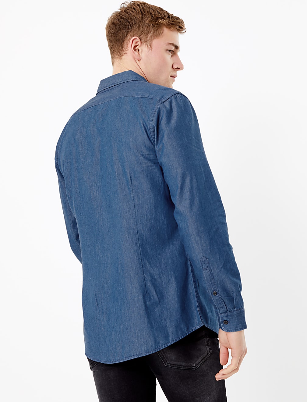 Pure Cotton Denim Shirt
