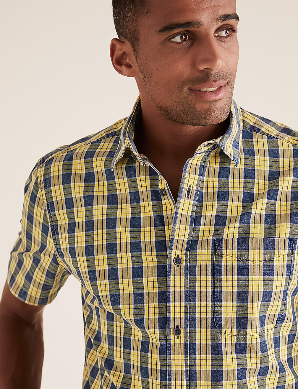 Pure Cotton Checked Shirt