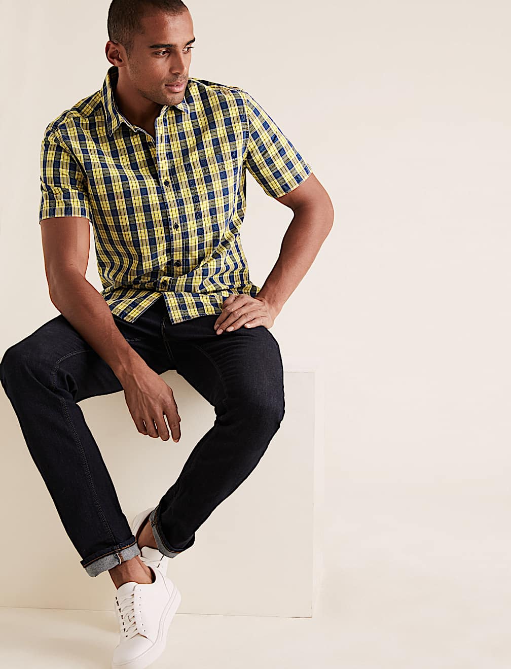 Pure Cotton Checked Shirt