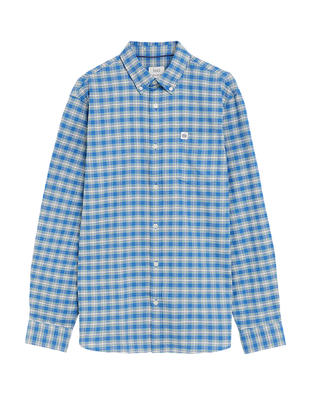 Pure Cotton Gingham Check Oxford Shirt