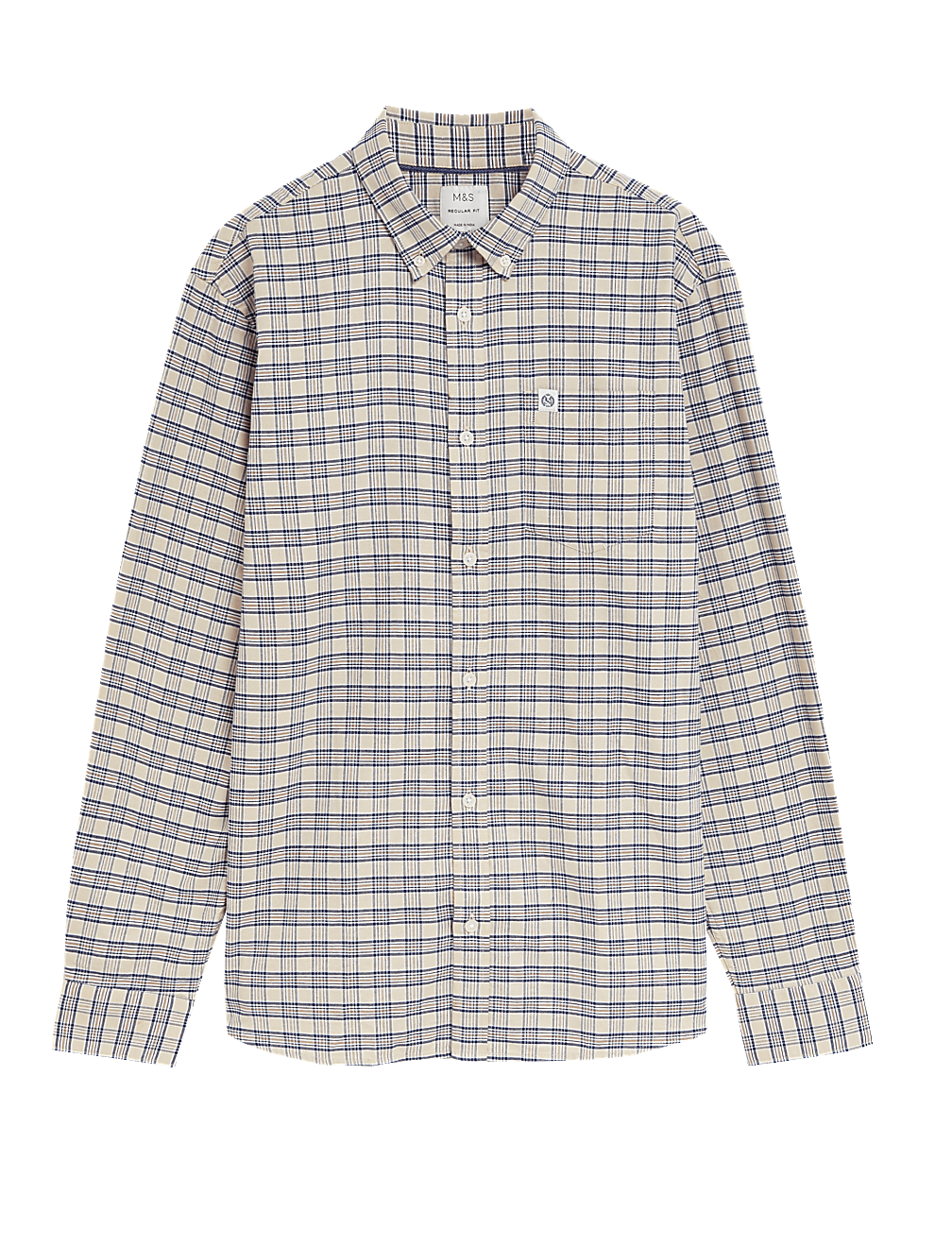 Pure Cotton Gingham Check Oxford Shirt
