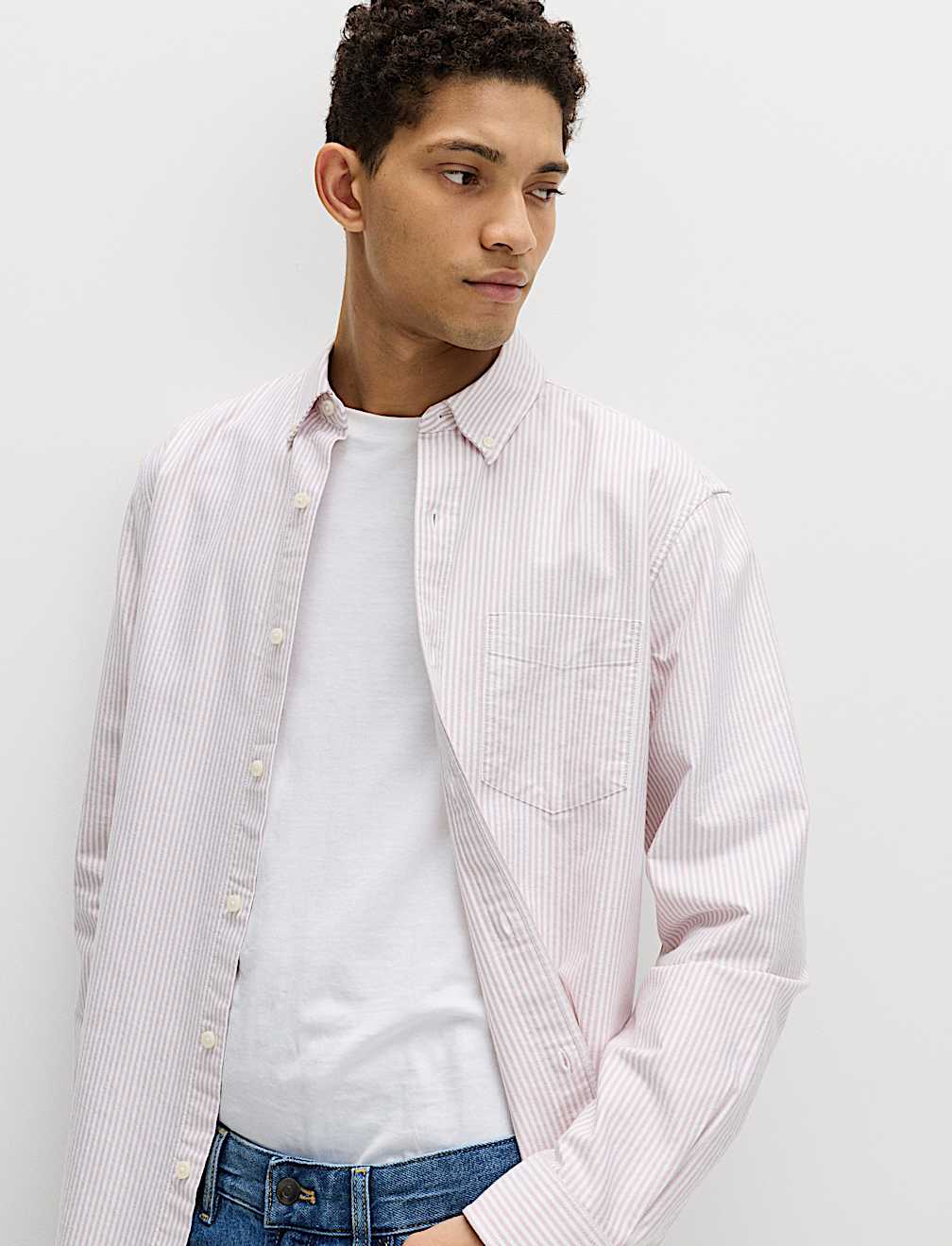 Ultimate Pure Cotton Striped Oxford Shirt