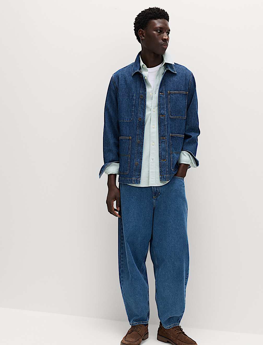 Ultimate Pure Cotton Striped Oxford Shirt