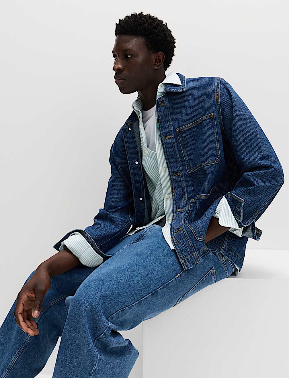 Ultimate Pure Cotton Striped Oxford Shirt