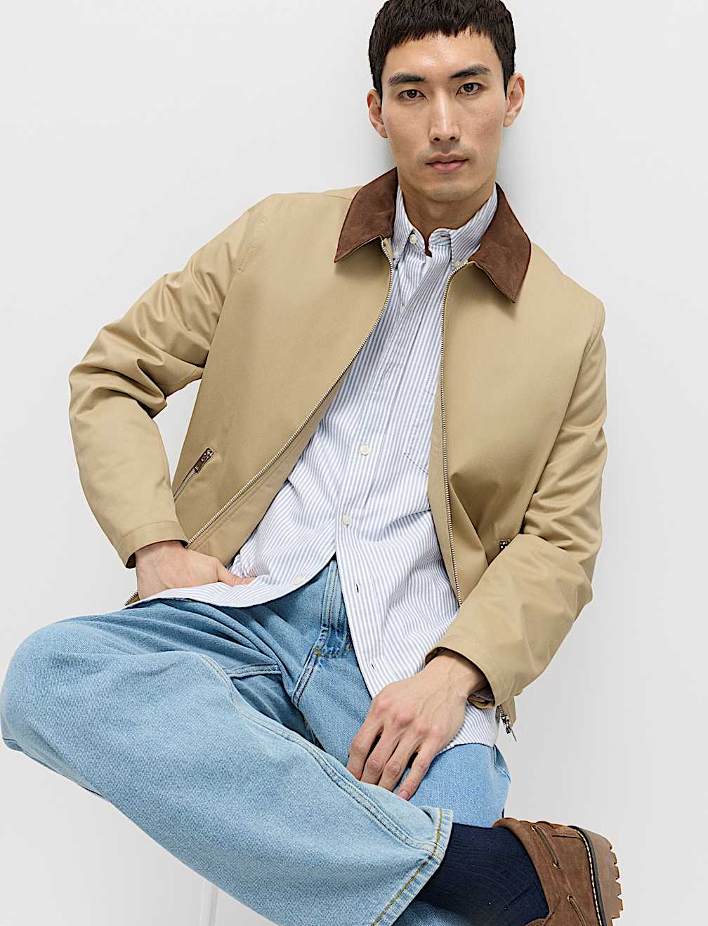 Ultimate Pure Cotton Striped Oxford Shirt