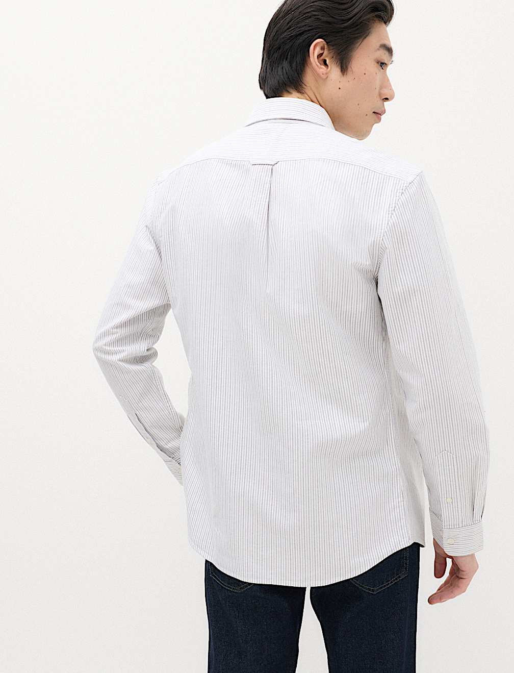 Regular Fit Pure Cotton Striped Shirt
