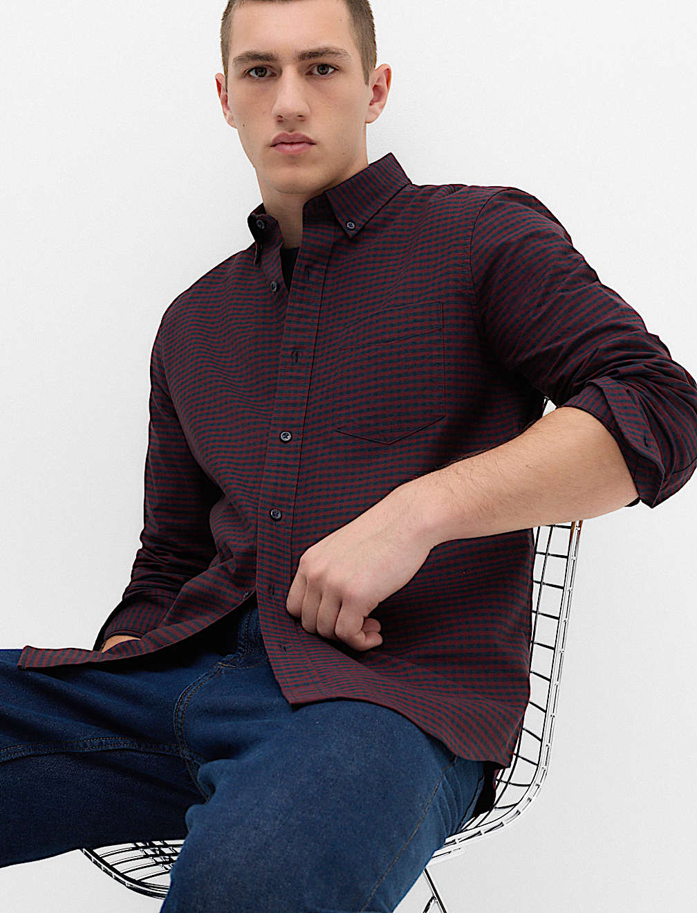 Ultimate Pure Cotton Check Oxford Shirt
