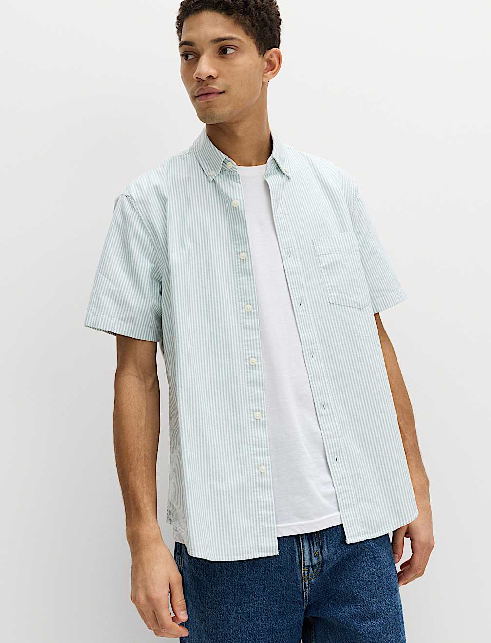 Ultimate Pure Cotton Striped Oxford Shirt