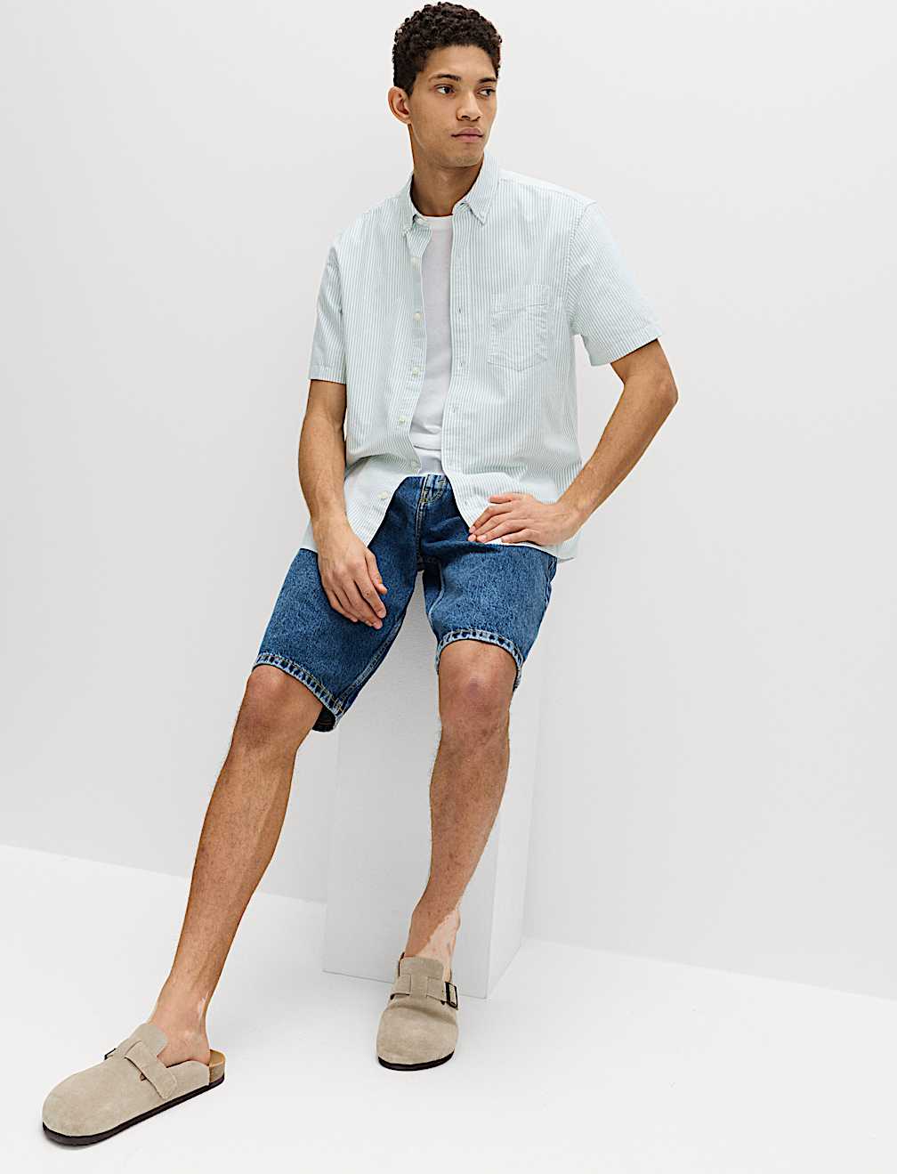 Ultimate Pure Cotton Striped Oxford Shirt