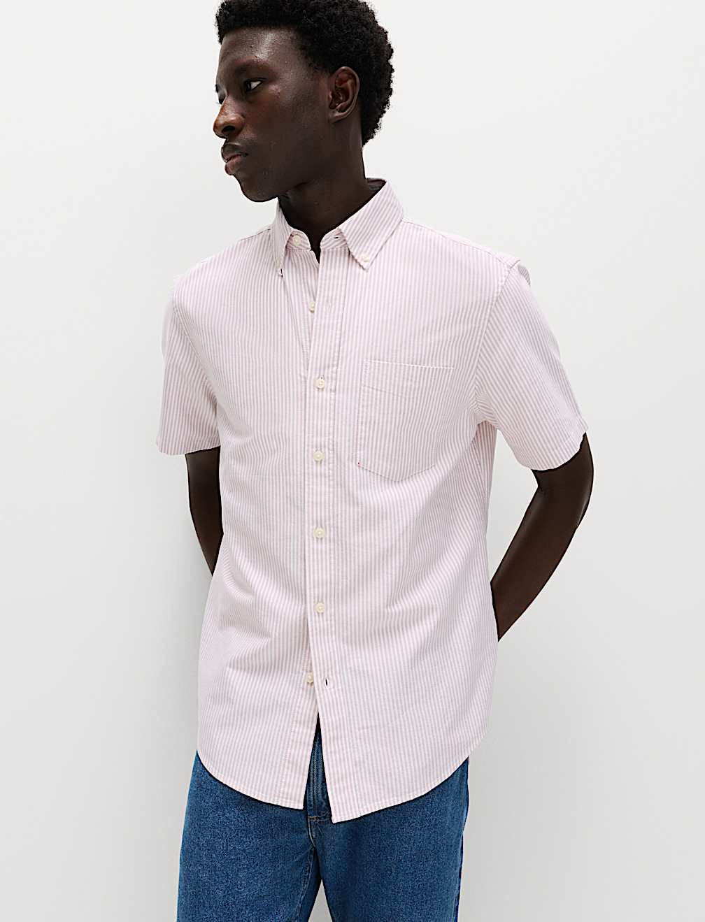 Ultimate Pure Cotton Striped Oxford Shirt