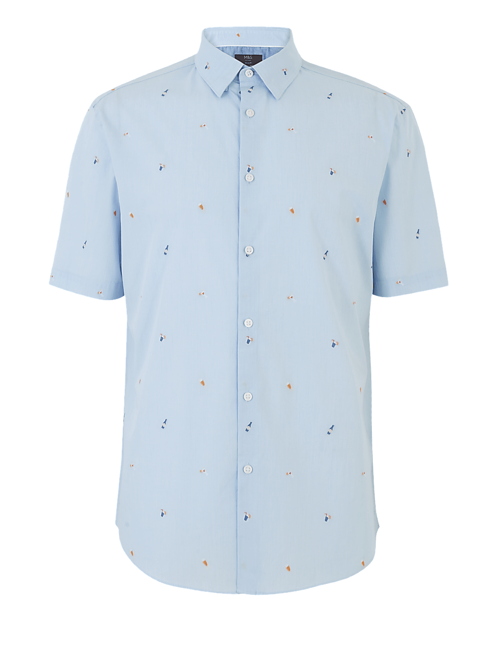 Pure Cotton Cocktail Print Shirt