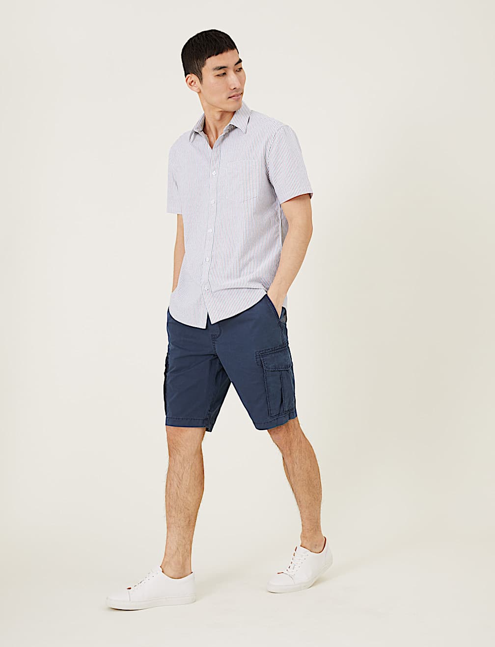 Pure Cotton Striped Oxford Shirt