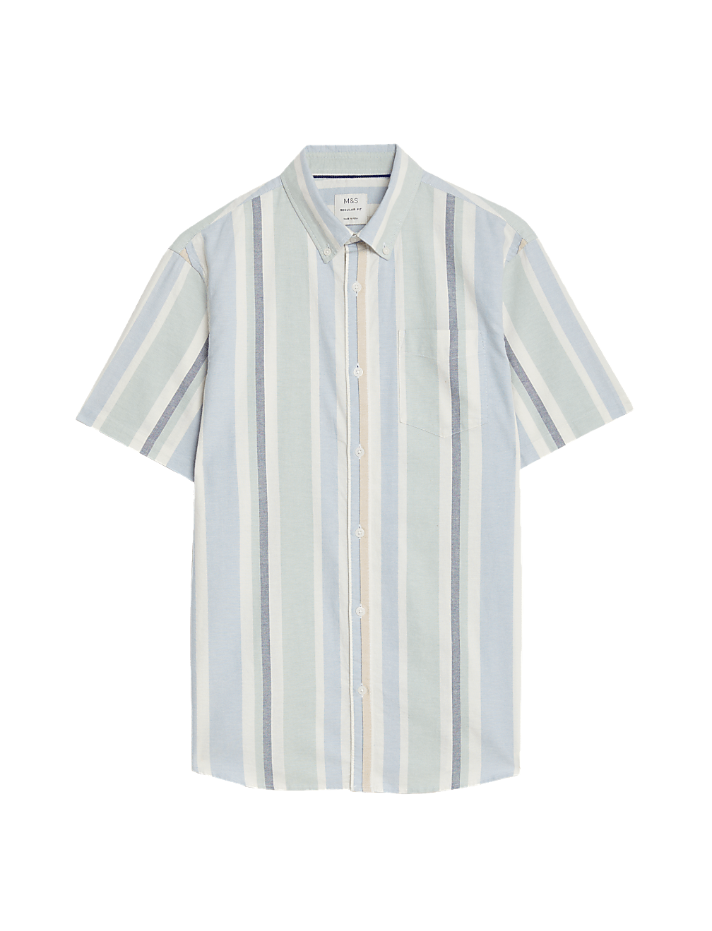 Pure Cotton Striped Oxford Shirt