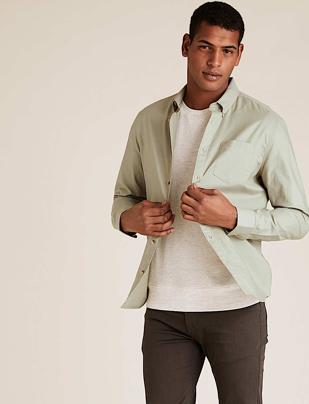 Pure Cotton Oxford Shirt
