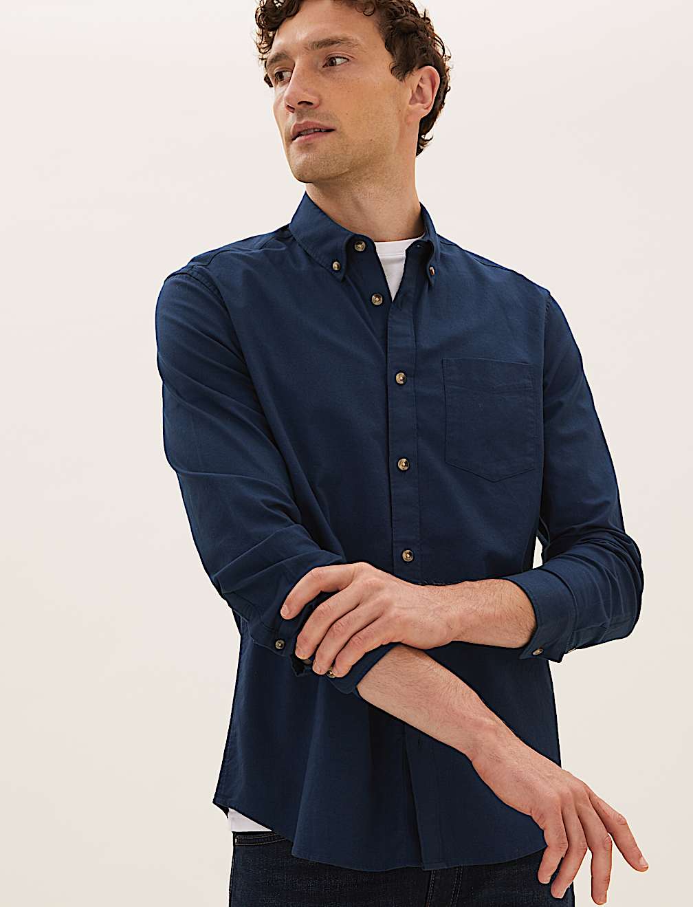 Pure Cotton Oxford Shirt