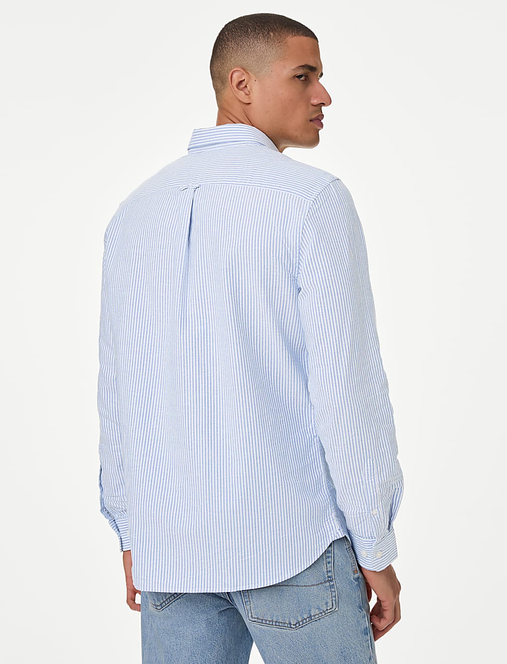 Pure Cotton Striped Oxford Shirt