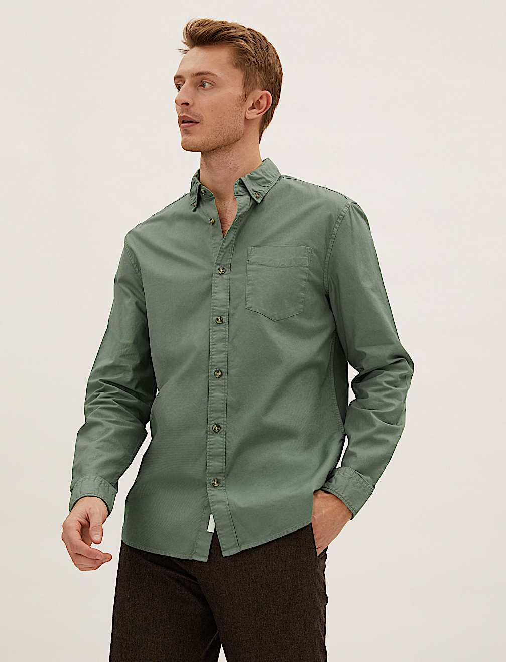 Pure Cotton Oxford Shirt