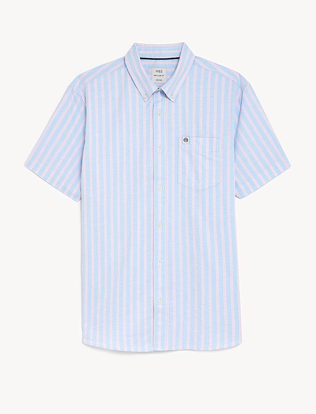 Pure Cotton Striped Oxford Shirt