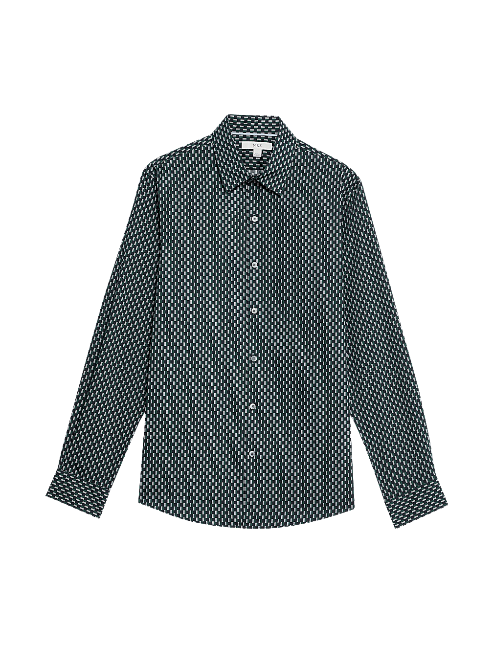 Cotton Blend Print Shirt