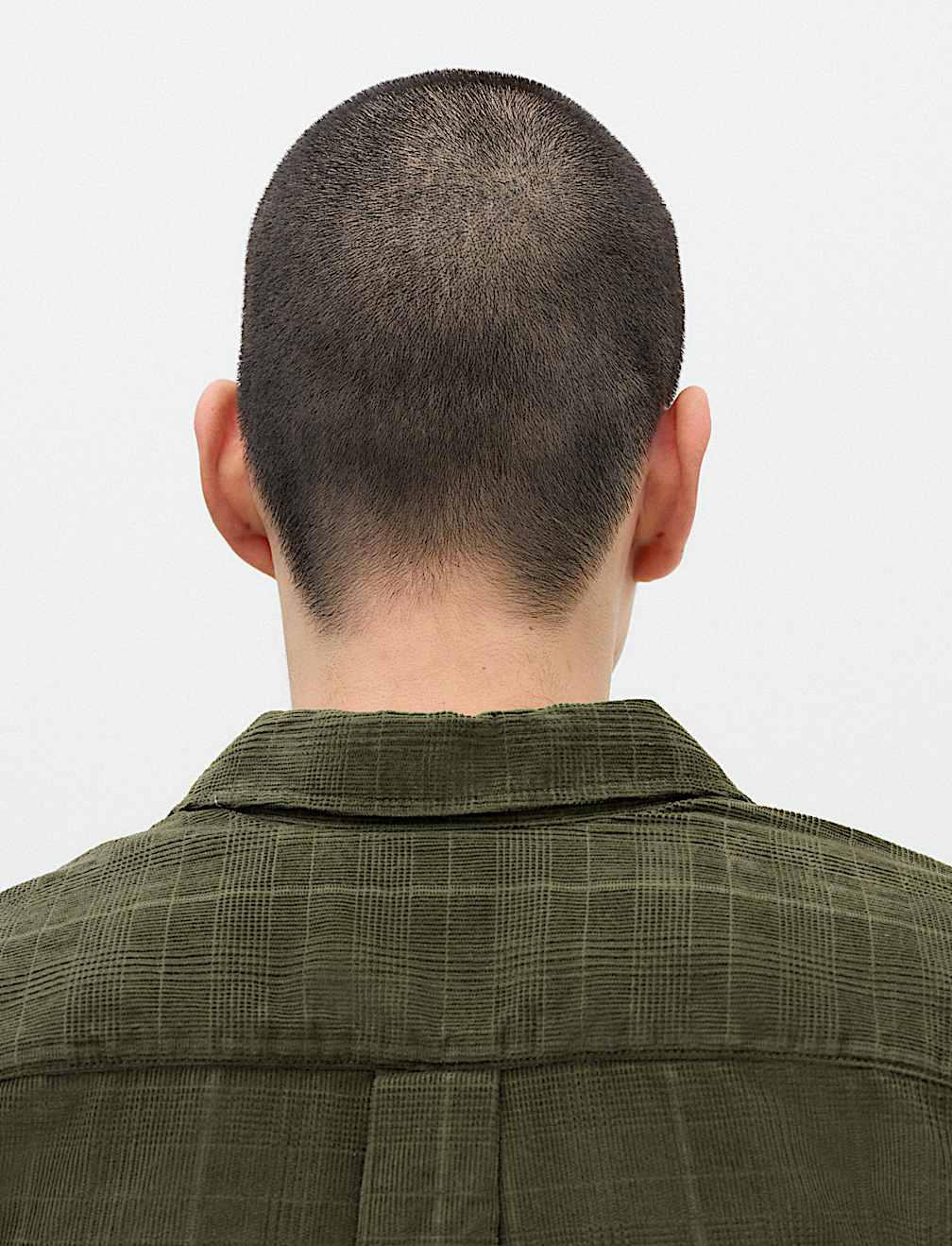 Regular Fit Checked Corduroy Shirt