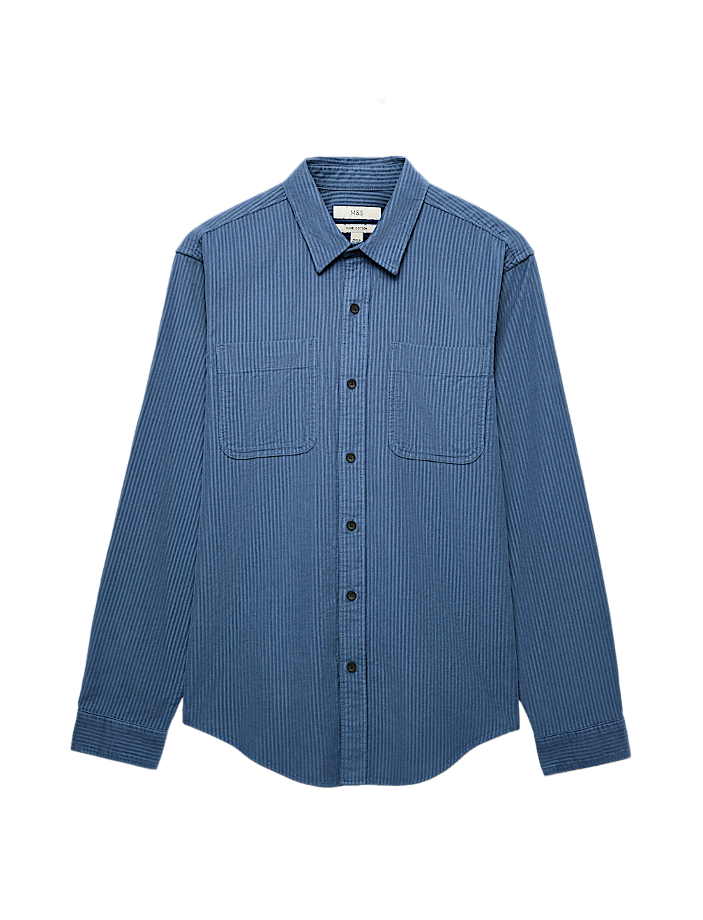 Regular Fit Striped Corduroy Shirt