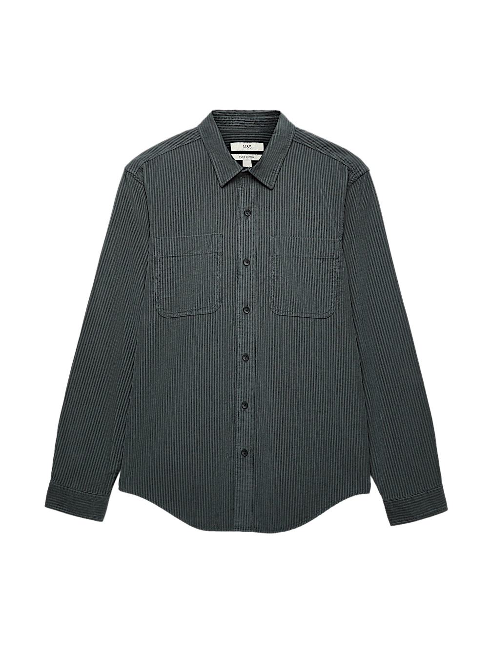 Regular Fit Striped Corduroy Shirt