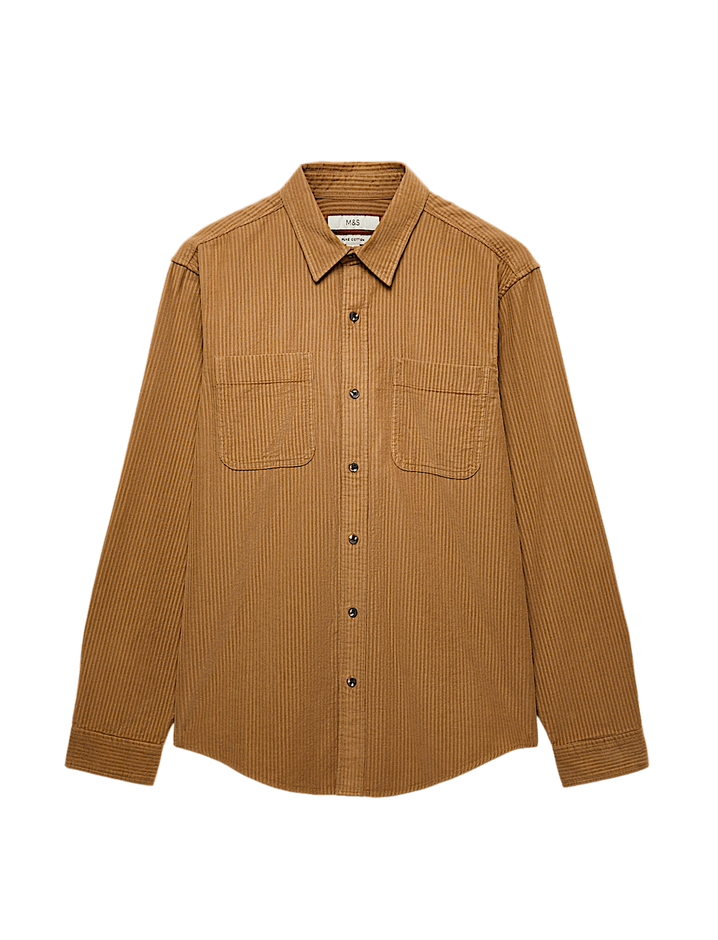 Regular Fit Striped Corduroy Shirt