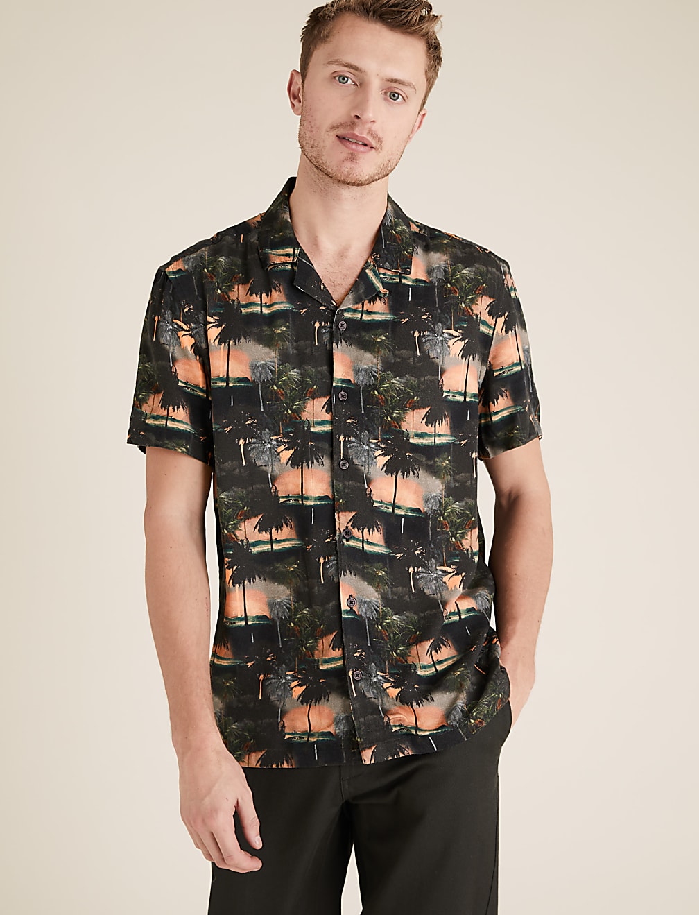 Hawaiian Cuban Collar Shirt