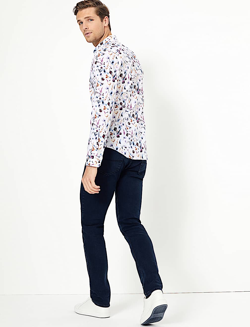 Cotton Watercolour Print Shirt