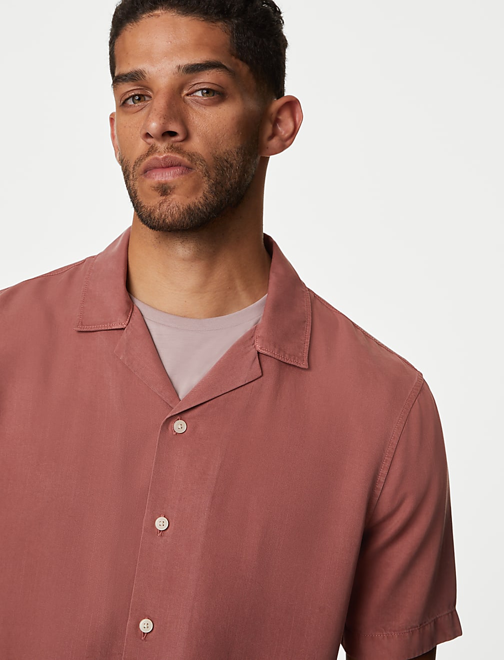 Soft Touch Pure Lyocell Cuban Collar Shirt