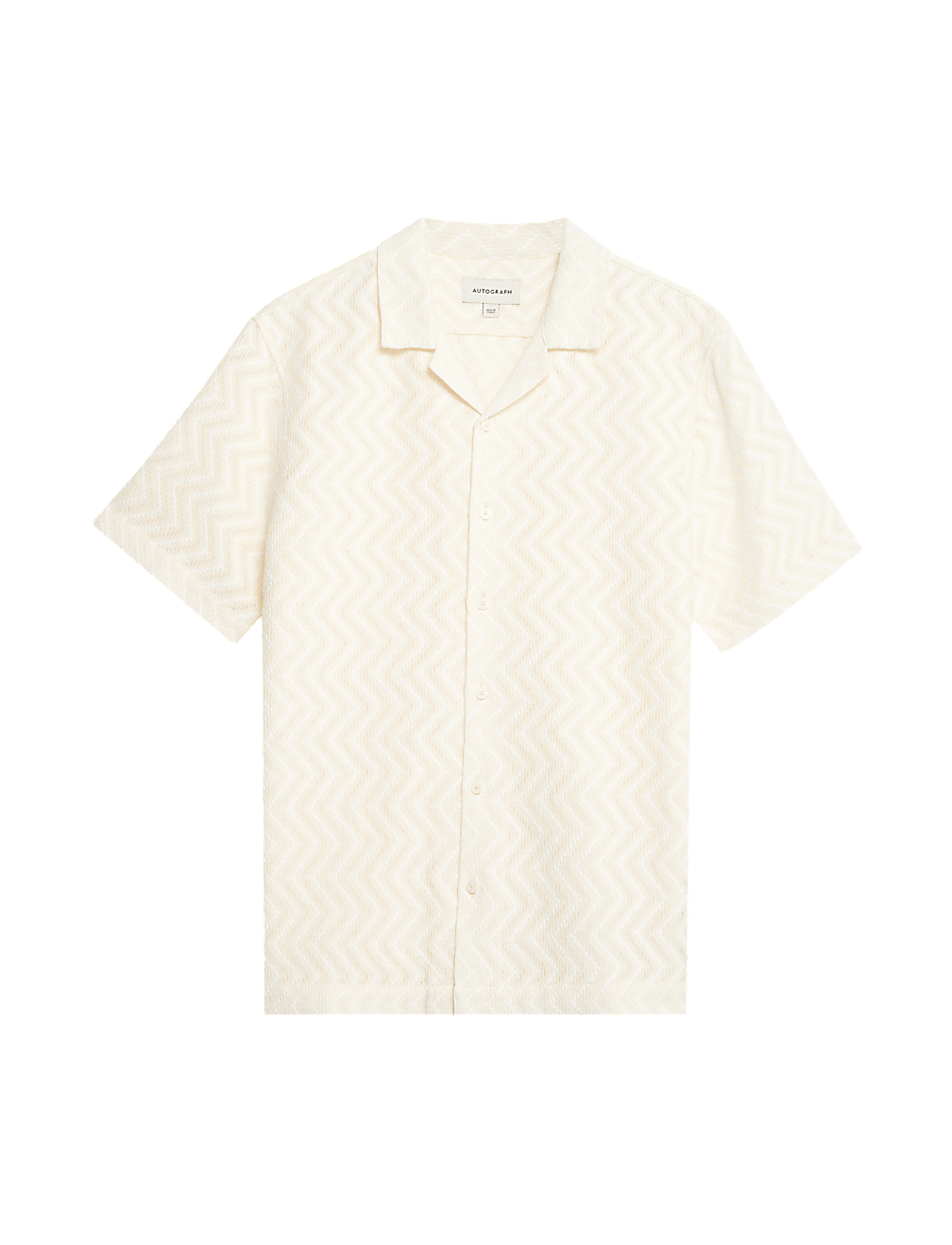 Cotton Rich Cuban Collar Shirt