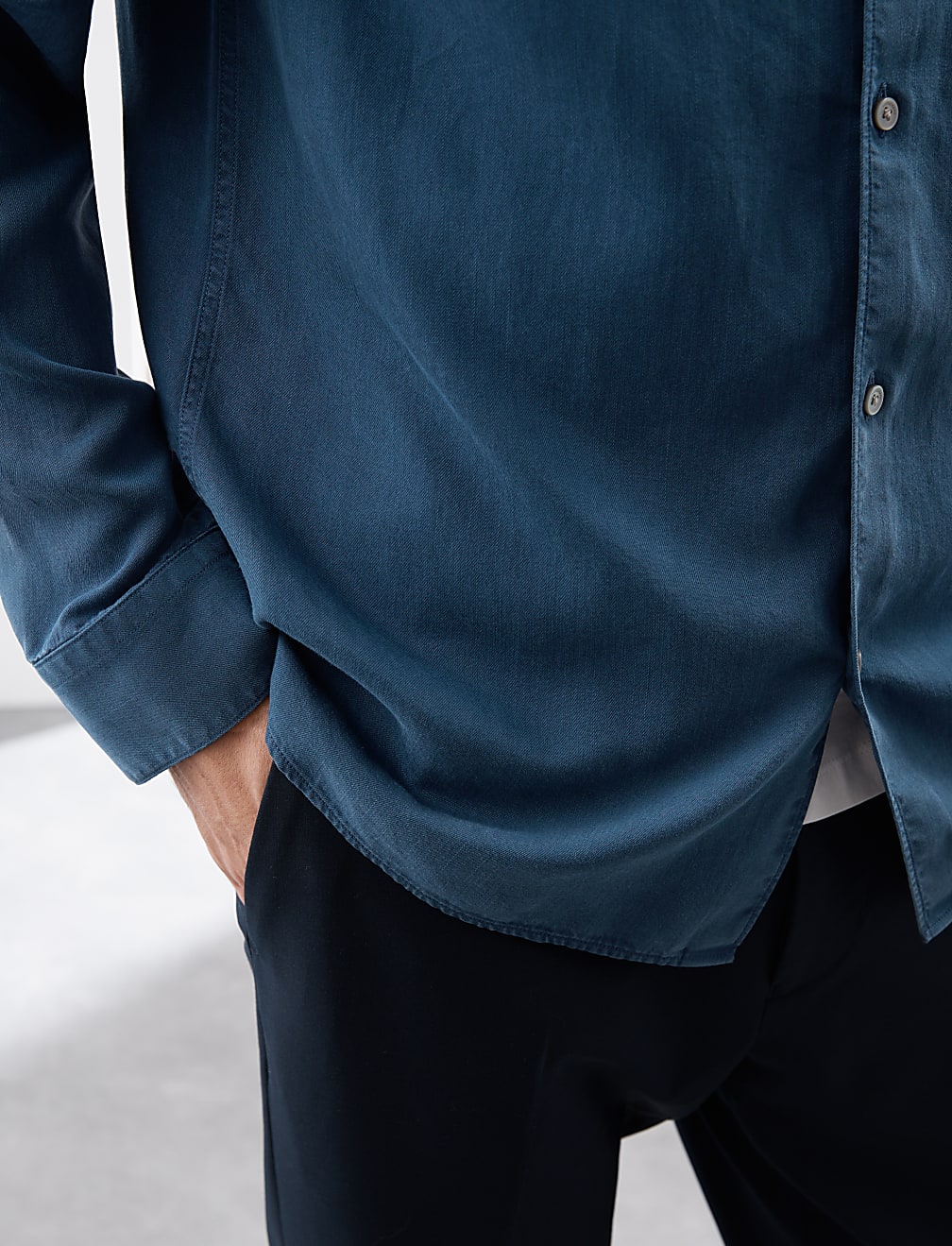 Garment Dyed Lyocell Shirt
