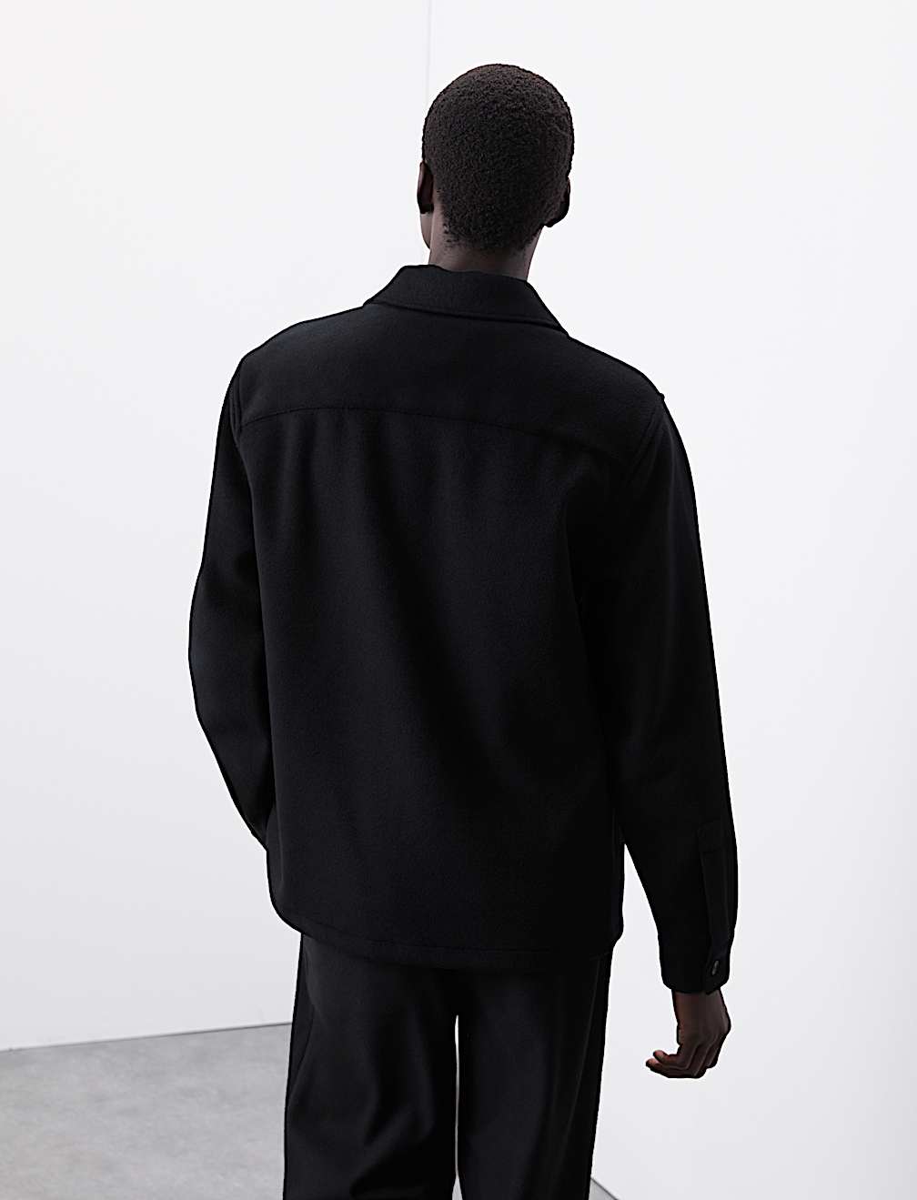Wool Blend Overhead Shirt