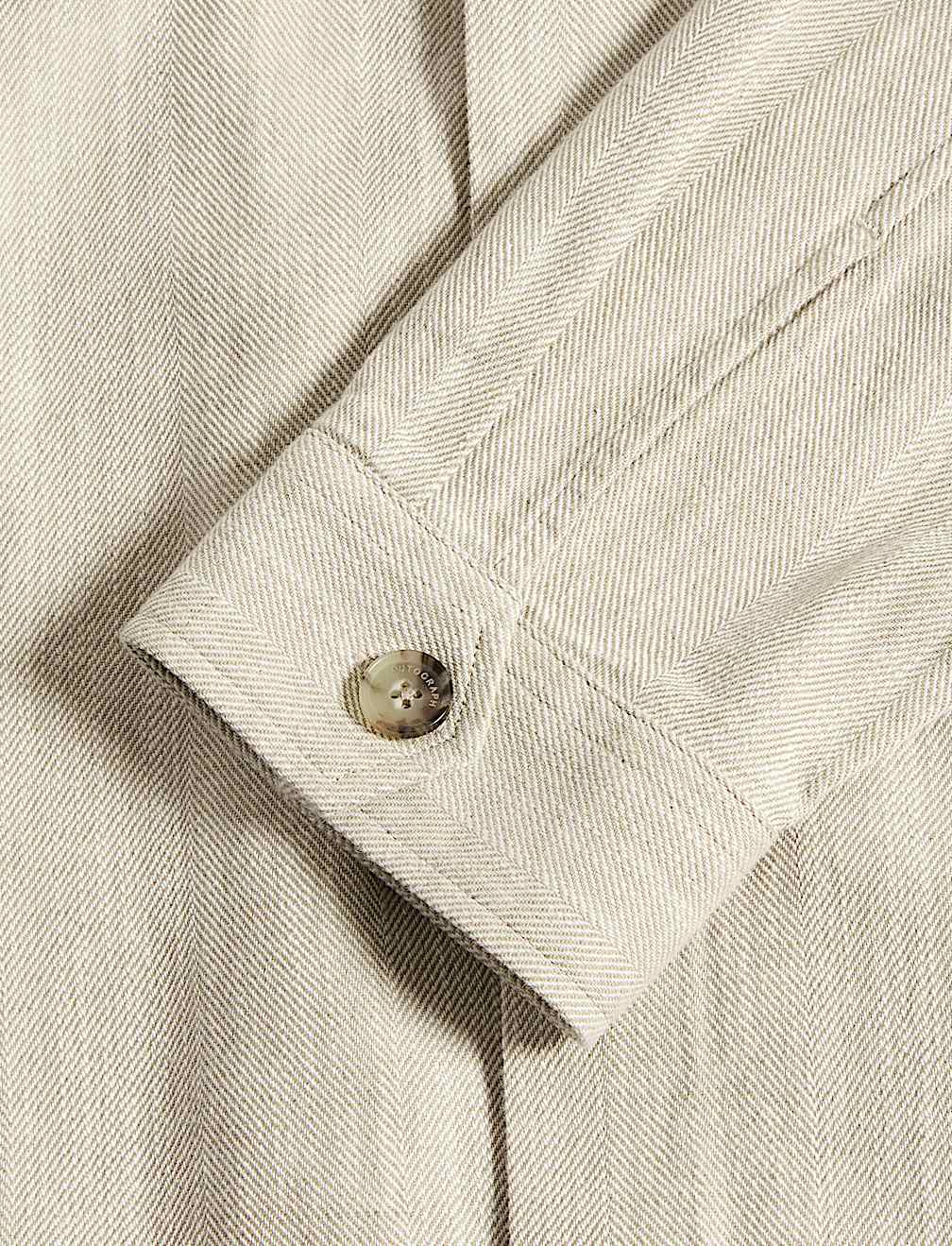 Cotton Linen Blend Overshirt