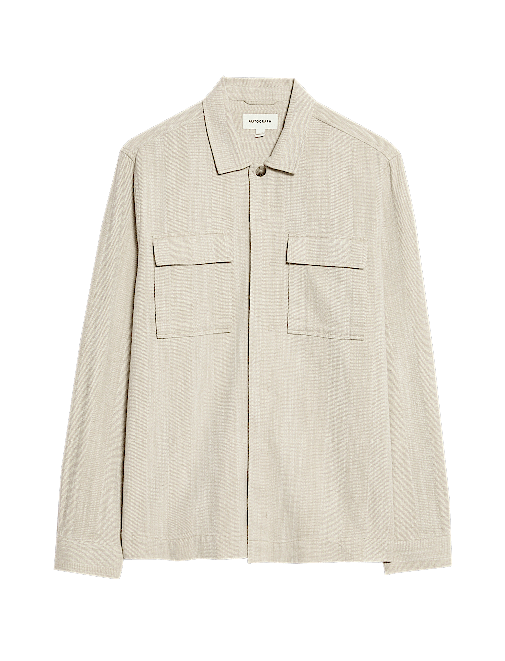 Cotton Linen Blend Overshirt