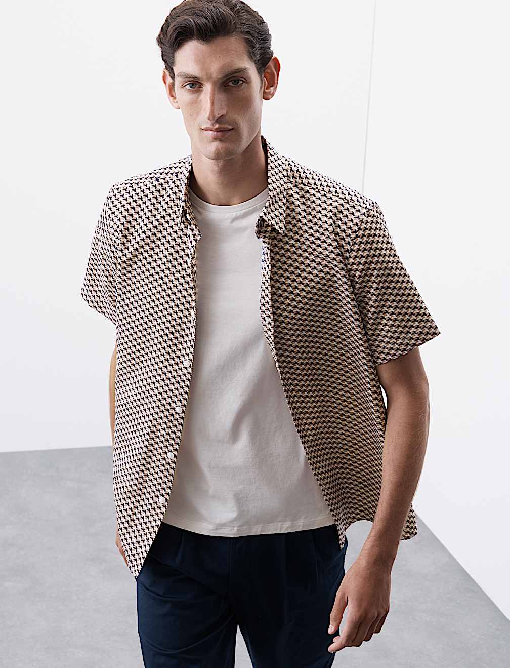 Geometric Print Shirt