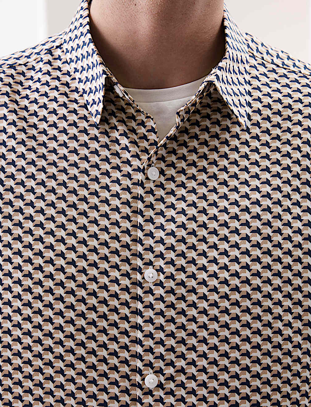 Geometric Print Shirt