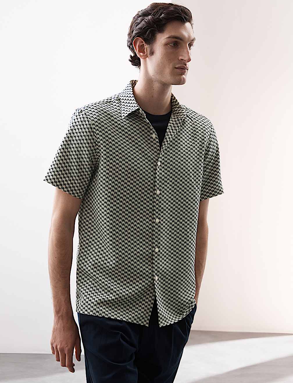 Geometric Print Shirt