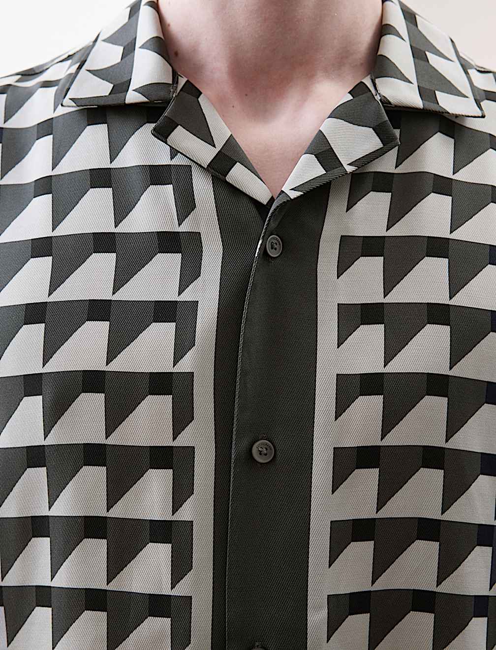Regular Fit Geometric Print Shirt