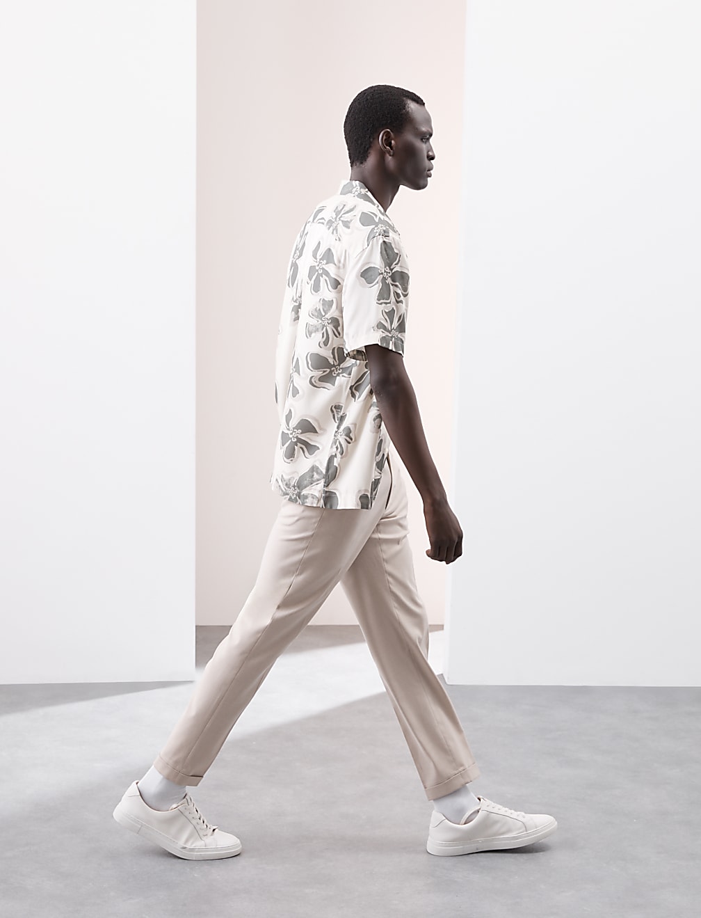 Floral Cuban Collar Shirt