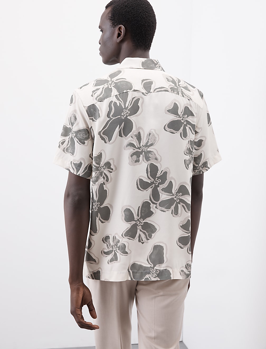 Floral Cuban Collar Shirt