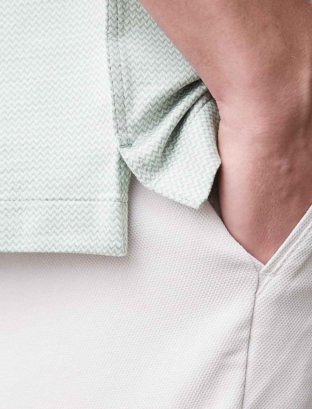 Pure Cotton Textured Cuban Collar Shirt