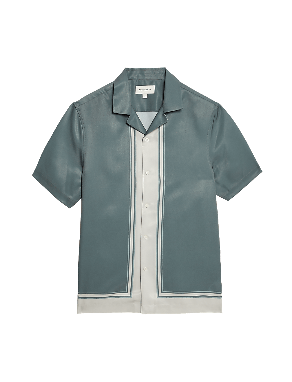Striped Cuban Collar Shirt